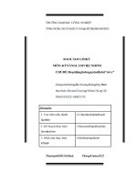 BÁO CÁO CUỐI KỲ MÔN KỸ NĂNG LÀM VIỆC NHÓM CHỦ ĐỀ Hoạt động tình nguyện đẩy lùi “cô vy”