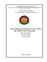Giáo trình Bảo dưỡng và sửa chữa hệ thống phân phối khí (Nghề: Công nghệ ô tô - Trung cấp) - Trường CĐ nghề Việt Nam - Hàn Quốc thành phố Hà Nội
