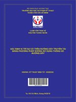 (Luận văn thạc sĩ) xác định vị trí sự cố trên đường dây truyền tải bằng phương pháp không sử dụng thông số đường dây 