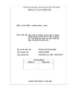 Quy luật từ những sự thay đổi về lượng thành những sự thay đổi về chất và ngược lại  vận dụng quy luật vào quá trình học tập, rèn luyện của sinh viên