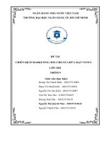 Chiến dịch marketing mix cho sửa rữa mặt venus