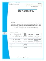 Xây dựng nội dung và phương hướng đào tạo năng lực thông tin cho sinh viên trường đại học khoa học xã hội và nhân văn tp  hồ chí minh hiện nay     