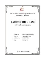 BÁO cáo THỰC HÀNH môn THÔNG TIN DI ĐỘNG 