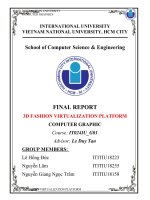 FINAL REPORT 3d FASHION VIRTUALIZATION PLATFORM COMPUTER GRAPHIC 