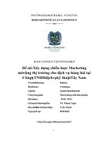 Đề tài Xây dựng chiến lược Marketing mở rộng thị trường cho dịch vụ hàng hải tại Công ty TNHH dịch vụ kỹ thuật Tây Nam
