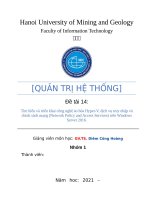 Tìm hiểu và triển khai công nghệ ảo hóa HyperV, Network Policy and Access Services trên Windows Server 2016