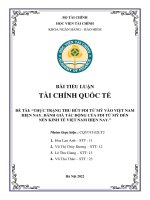 THỰC TRẠNG THU hút FDI từ mỹ vào VIỆT NAM HIỆN NAY  ĐÁNH GIÁ tác ĐỘNG của FDI từ mỹ đến nền KINH tế VIỆT NAM HIỆN NAY 