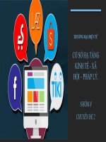 tiểu luận THƯƠNG mại điện tử cơ sở hạ TẦNG KINH tế   xã hội – PHÁP lý 