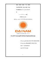 BÀI TIỂU LUẬN Kết thúc môn TƯ TƯỞNG HỒ CHÍ MINH Chủ đề 5 Tư tưởng Hồ Chí Minh về đại đoàn kết dân tộc