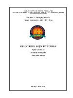 Giáo trình Điện tử cơ bản (Nghề: Cơ điện tử - Trung cấp) - Trường CĐ nghề Việt Nam - Hàn Quốc thành phố Hà Nội