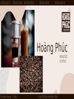 HOÀNG PHÚC ROASTED COFFEE đồ án CUỐI kì