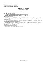 Đề và đáp án kiểm tra học kì I Ngữ văn lớp 9  Trường THCS Võ Thị Sáu23