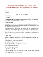 Giáo án ôn tập và kiểm tra giữa kì 2 môn ngữ văn 6 sách kết nối  tri thức với cuộc sống