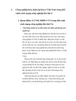 Công nghiệp hóa, hiện đại hóa ở việt nam trong bối cảnh cách mạng công nghiệp lần thứ 4