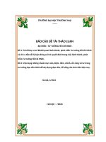 Đề tài: Trình bày cơ sở khách quan hình thành, phát triển Tư tưởng Hồ Chí Minh và chỉ ra tiền đề lý luận đóng vai trò quyết định trong việc hình thành, phát triển Tư tưởng Hồ Chí Minh. Vận dụng những chuẩn mực cần, kiệm, liêm, chính, chí công vô tư trong 