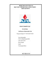 BÁO CÁO KIẾN TẬP Đơn vị kiến tập Sở Kế hoạch và Đầu tư tỉnh Hà Tĩnh