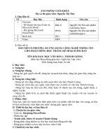 SẢN PHẨM CUỐI KHÓA  MODUL 9 NGỮ VĂN THCS