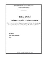 Vai trò của đảng cộng sản trong quá trình thực hiện sứ mệnh lịch sử của giai cấp công nhân - liên hệ với thực tiễn cách mạng việt nam