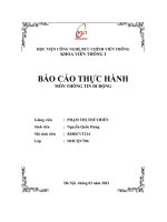 BÁO cáo THỰC HÀNH môn THÔNG TIN DI ĐỘNG 