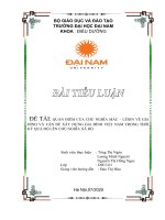 QUAN điểm của CHỦ NGHĨA mác – LÊNIN về GIA ĐÌNH và vấn đề xây DỰNG GIA ĐÌNH VIỆT NAM TRONG THỜI kỳ QUÁ độ lên CHỦ NGHĨA xã hộ 