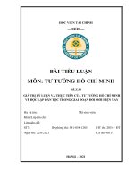 GIÁ TRỊ lý LUẬN và THỰC TIỄN của tư TƯỞNG hồ CHÍ MINH về độc lập dân tộc TRONG GIAI đoạn đổi mới HIỆN NAY 2 