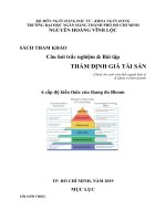 Câu hỏi trắc nghiệm  Bài tập THẨM ĐỊNH GIÁ TÀI SẢN (Dành cho sinh viên khối ngành kinh tế  Quản trị kinh doanh)