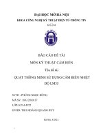 BÁO cáo đề tài môn kỹ THUẬT cảm BIẾN tên đề tài QUẠT THÔNG MINH sử DỤNG cảm BIẾN NHIỆT độ LM35 