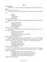 Đề và đáp án kiểm tra học kì II Ngữ văn lớp 8  Đề số 23543