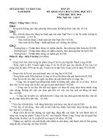 Đáp án đề khảo sát chất lượng học kỳ I năm học 2015 2016 môn: Ngữ văn lớp 9620