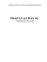 PHÁP LUẬT DÂN SỰ (Tài liệu dùng cho ôn thi cao học) TRƯỜNG ĐẠI HỌC NGÂN HÀNG THÀNH PHỐ HỒ CHÍ MINH