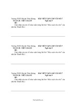 Đề và đáp án viết bài tập làm văn số 7 Ngữ văn lớp 9  Trường THCS Huỳnh Thúc Kháng413