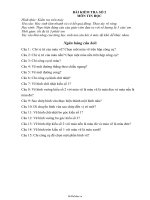 Bài kiểm tra số 2 môn Tin Học608