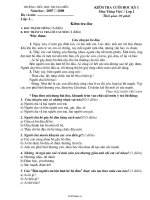 Đề kiểm tra cuối học kì I Tiếng việt Lớp 2  Năm học 20072008  Trường Tiểu học Trung Hiền338