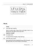 Một số vấn đề lý luận thực tiễn chủ nghĩa xã hội đường lên chủ nghĩa xã hội Việt Nam