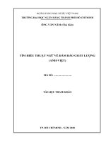 TÌM HIỂU THUẬT NGỮ VỀ ĐẢM BẢO CHẤT LƯỢNG (ANHVIỆT) TRƯỜNG ĐẠI HỌC NGÂN HÀNG THÀNH PHỐ HỒ CHÍ MINH