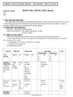 Ma trận và đề kiểm tra Tiếng việt lớp 8 (Có đáp án)486