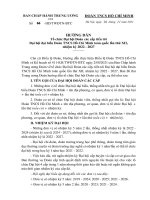 HƯỚNG DẪN Tổ chức Đại hội Đoàn cấp tiến tới Đại hội đại biểu Đoàn TNCS Hồ Chí Minh toàn quốc lần thứ XII, nhiệm kỳ 2022 - 2027