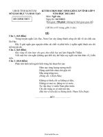 Kì thi chọn học sinh giỏi cấp tỉnh lớp 9 năm học 20122013 môn: Ngữ Văn632