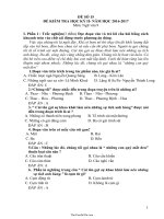 Đề kiểm tra học kì II Ngữ văn lớp 9  Đề số 15  Năm học 20162017512