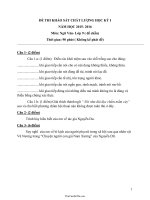 Đề thi khảo sát chất lượng học kỳ I năm học 2015  2016 môn: Ngữ văn lớp 9 (đề chẵn)540