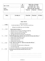 Đề kiểm tra cuối học kì I Tiếng việt, Toán Lớp 4  Năm học 20132014  Trường Tiểu học Tô Vĩnh Diện660