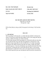 Hoàn thiện các công cụ kinh tế trong quản lý môi trường ở việt nam hiện nay 2 3 