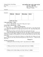 Đề kiểm tra giữa học kì II Tiếng việt Lớp 2  Năm học 20082009  Trường Tiểu học Toàn Thắng980