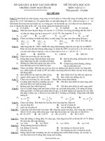 Đề thi giữa học kì II môn vật lí 11 thời gian thi : 45 phút trường THPT Nguyễn Du4057