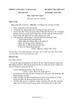 Đề kiểm tra học kì I  Năm học 2015  2016 môn: Ngữ văn lớp 9765