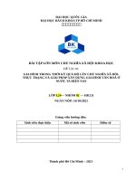 Gia đình trong thời kì quá độ lên CNXH