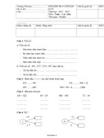 Đề kiểm tra cuối học kì II Toán Khối 2  Năm học 201220132874