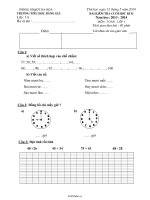 Bài kiểm tra cuối học kì II năm học: 2013  2014 môn: Toán lớp 11169