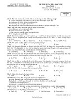 Đề kiểm tra học kì I Vật lí lớp 11  Mã đề 112  Năm học 20162017  Trường THPT Hoàng Lê Kha3876