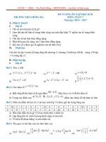 ĐỀ CƯƠNG GIỮA kì 2 TOÁN 7 ĐỐNG đa 2016 2017 